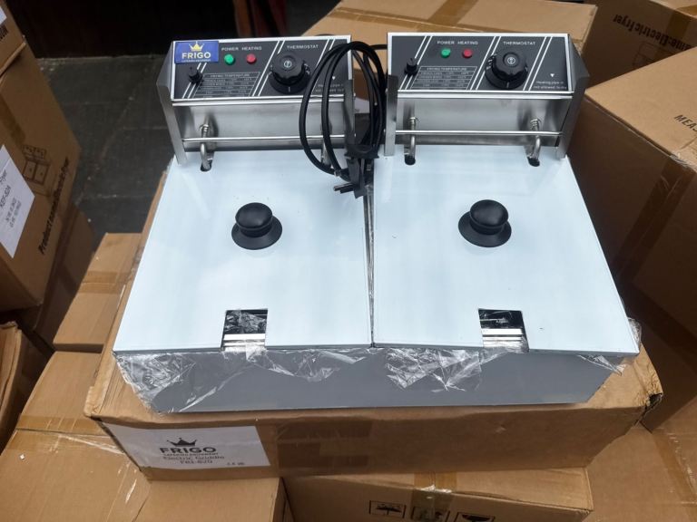 New Frigo Dual Tank Deep Fat Fryer table top fryer for shop cafe restaurant 