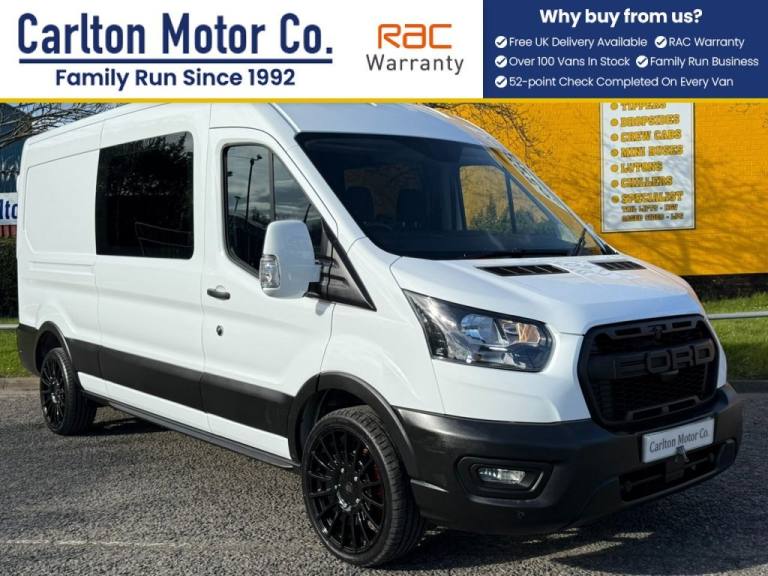 2023 Ford Transit 2.0 350 EcoBlue Leader 2.0 EBL L3 H2 Crew Cab 9 Seater Van Euro 6 (s/s) (13 Cre...