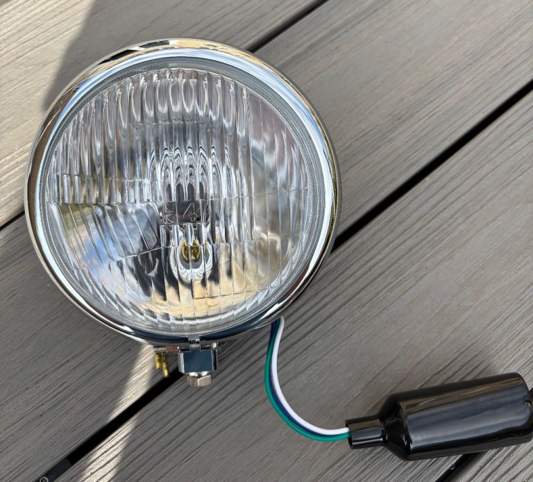 Bates Style Chrome Headlight 5 3/4”