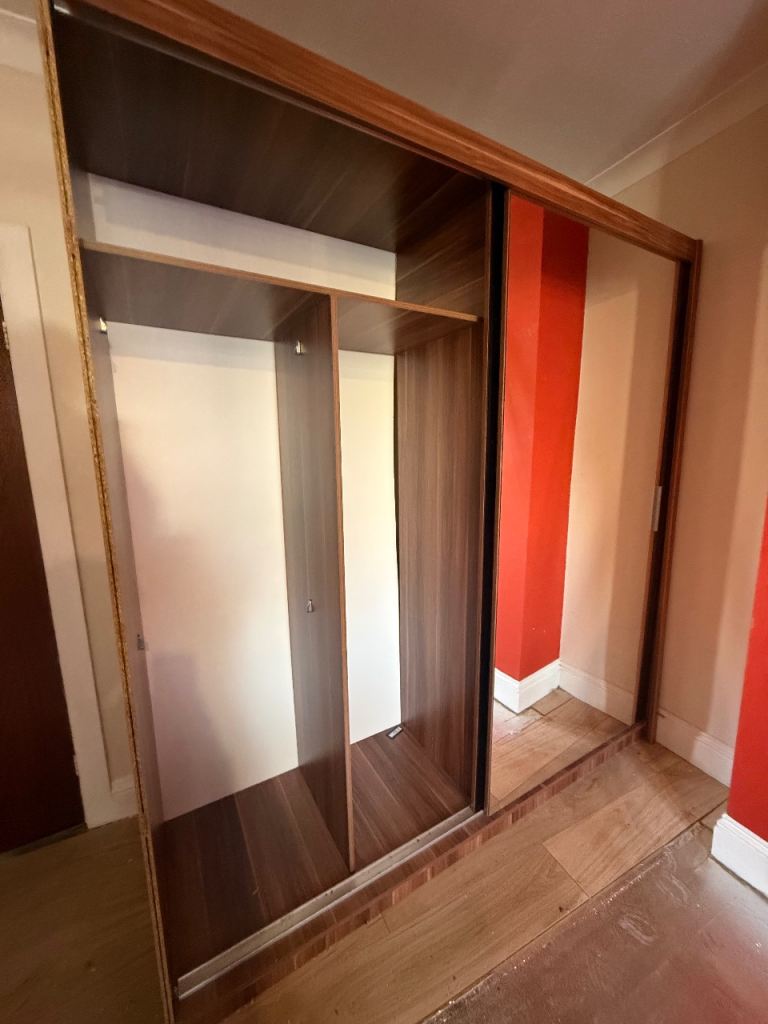 Two Door Mirrored Sliding Wardrobe
