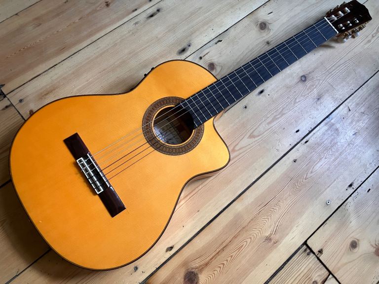 Cordoba 55FCE Thinline Electro Classical Acoustic Guitar Made in Spain 2006