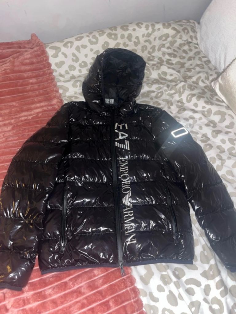 EA7 Emporio Armani Puffer Jacket – Black, As Good As New