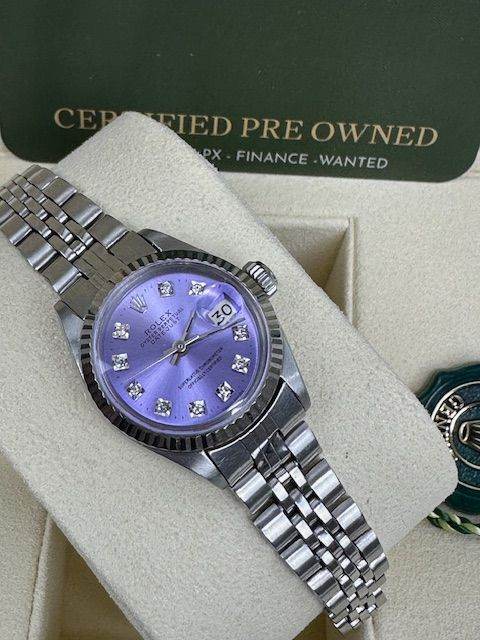 ROLEX LADIES 26MM STEEL WITH WARRANTY