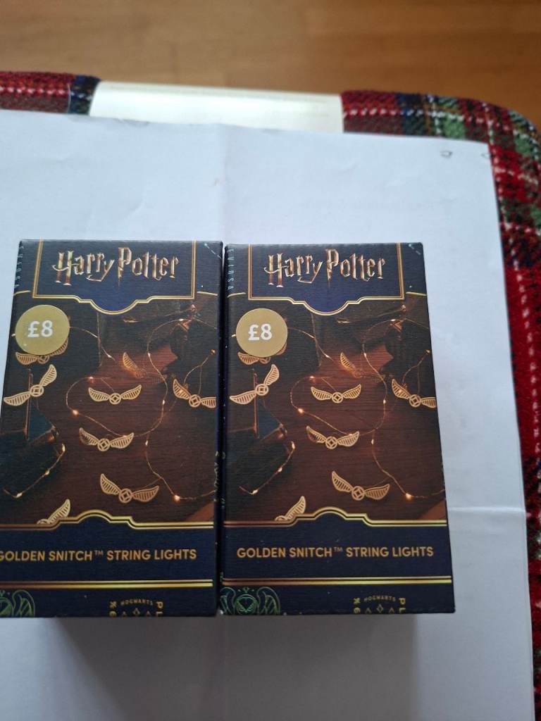 New Harry Potter Golden Snitch String Lights - Two Packs