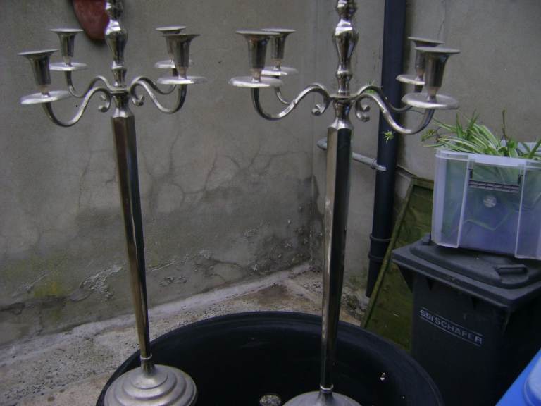 candelabras set of 2    40 inches high
