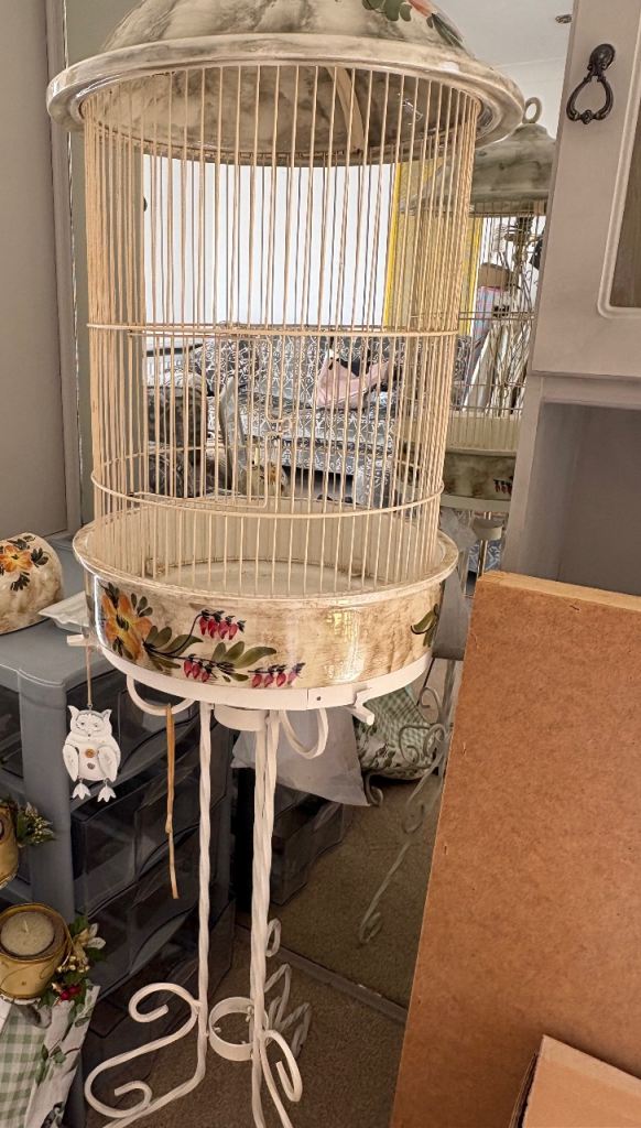 decorative vintage-style bird cage