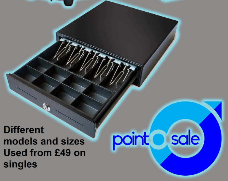 rj11 12 cash drawer new with key 4 note  8 coin 24v for printers & epos till systems