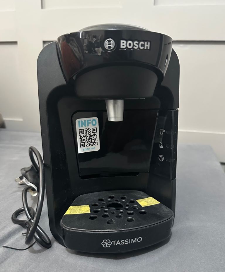 Bosch Tassimo Coffee Machine – Black, New