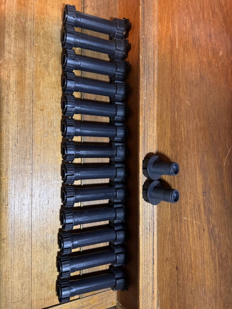 Adjustable Black Plastic Furniture Legs – Good Condition