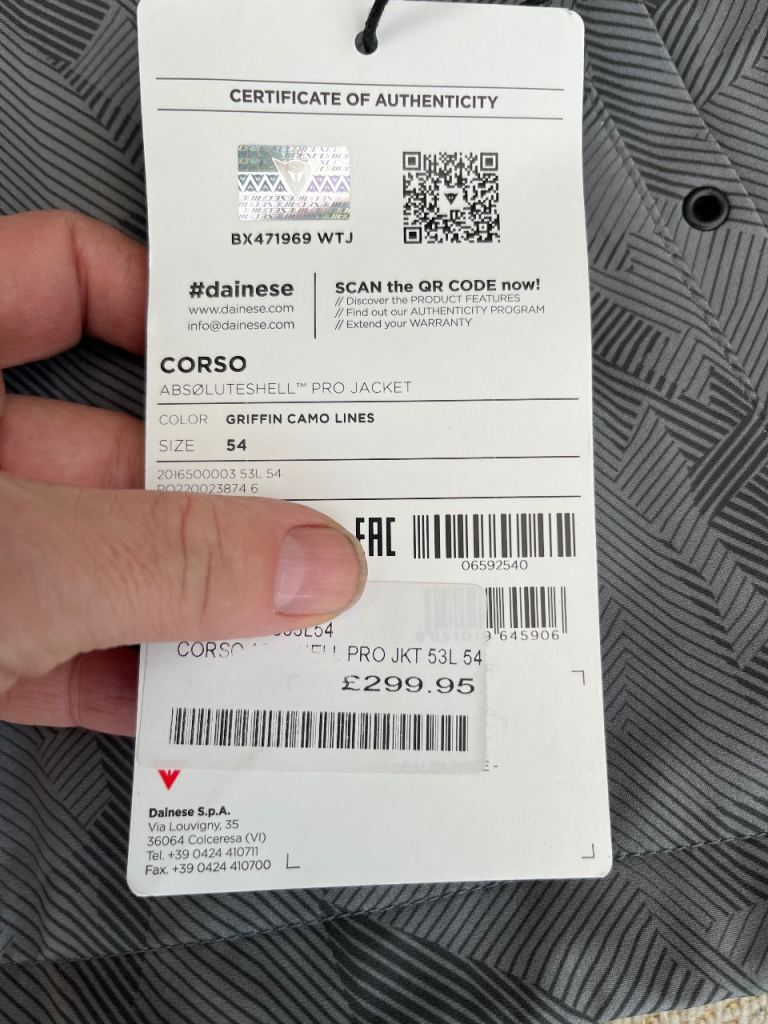 Dainese motorcycle hoodie and jacket NEW