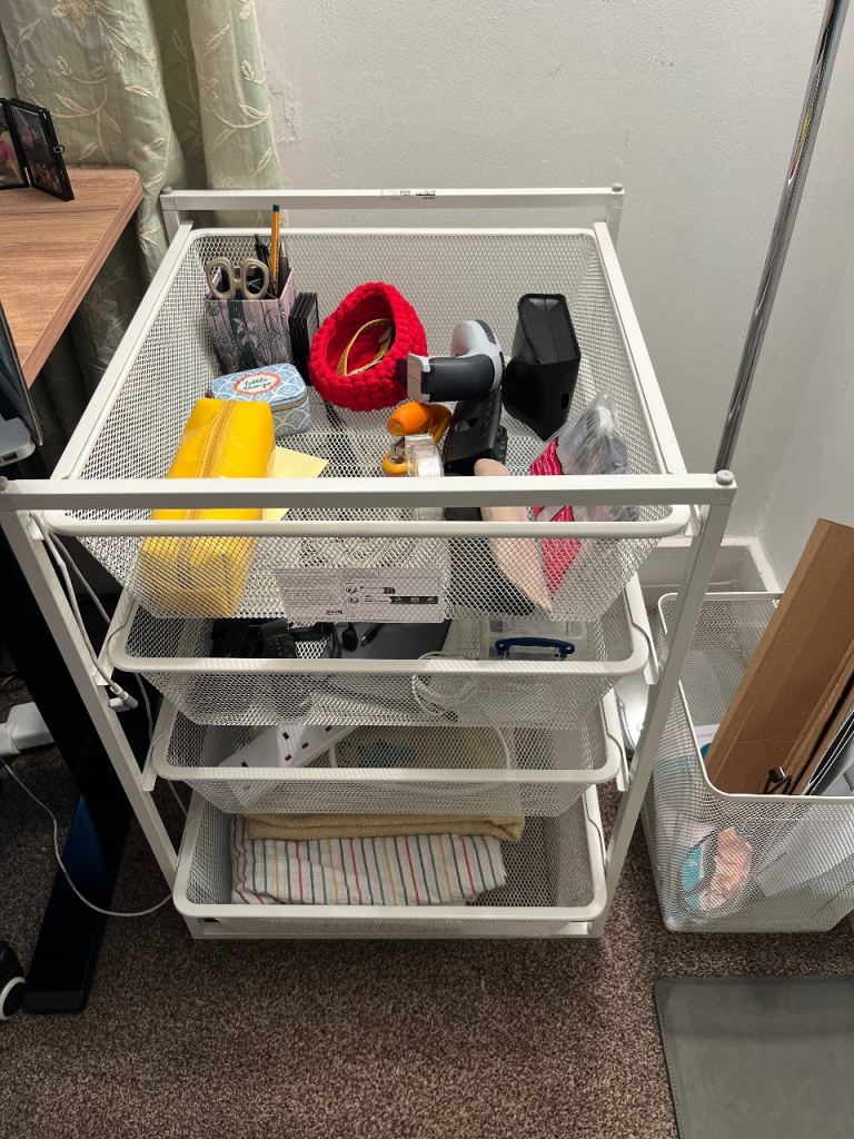 IKEA jonaxel storage combination / white drawers