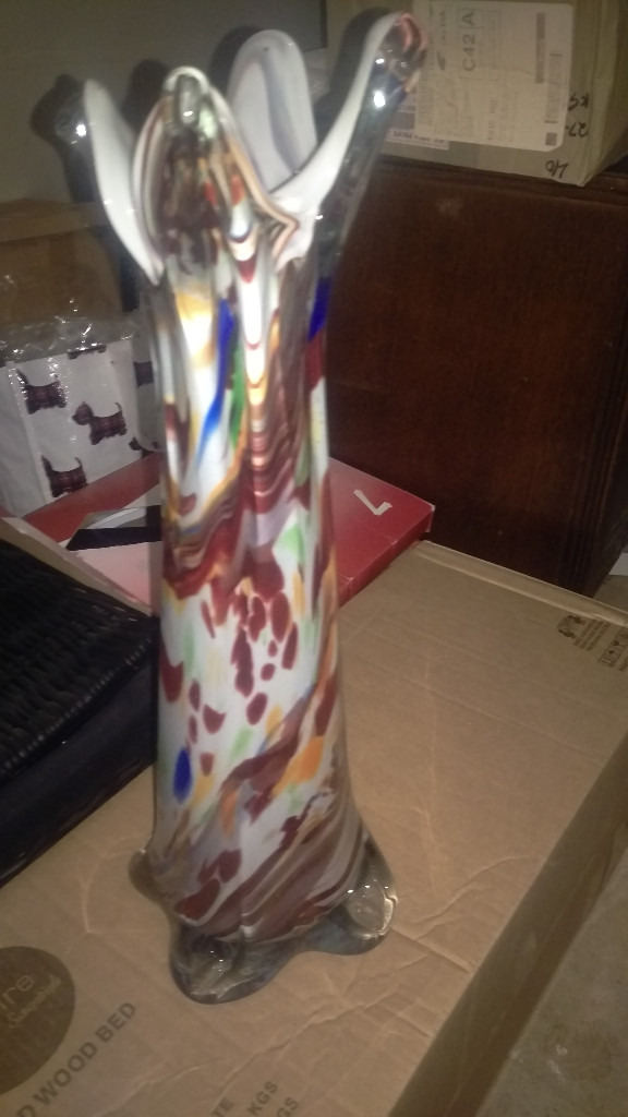 Collectors item : Genuine Rare Large Floor standing Murano Retro Vase priced to sell