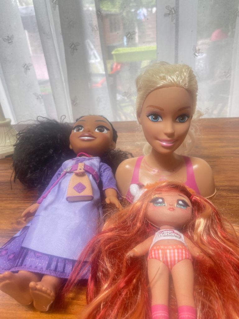 Barbie Styling Head & Dolls Bundle – Good Condition