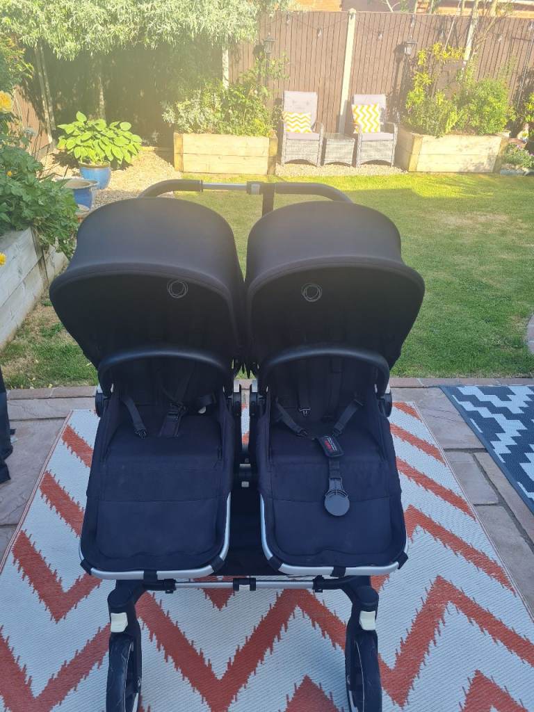 Bugaboo Donkey 2 Duo Seat & Carrycot Pushchair with 2 Raincovers