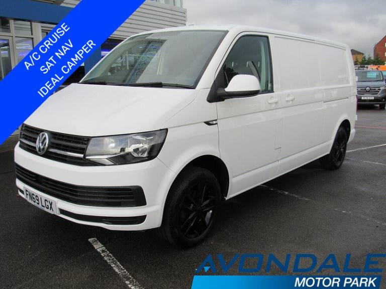  Volkswagen Transporter TDI T28 Trendline Euro 6 LWB Van with AC SAT NAV ideal Camper day van 2.0...