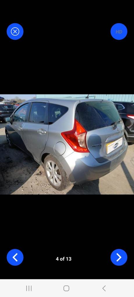 Nissan note 2014 breaking 