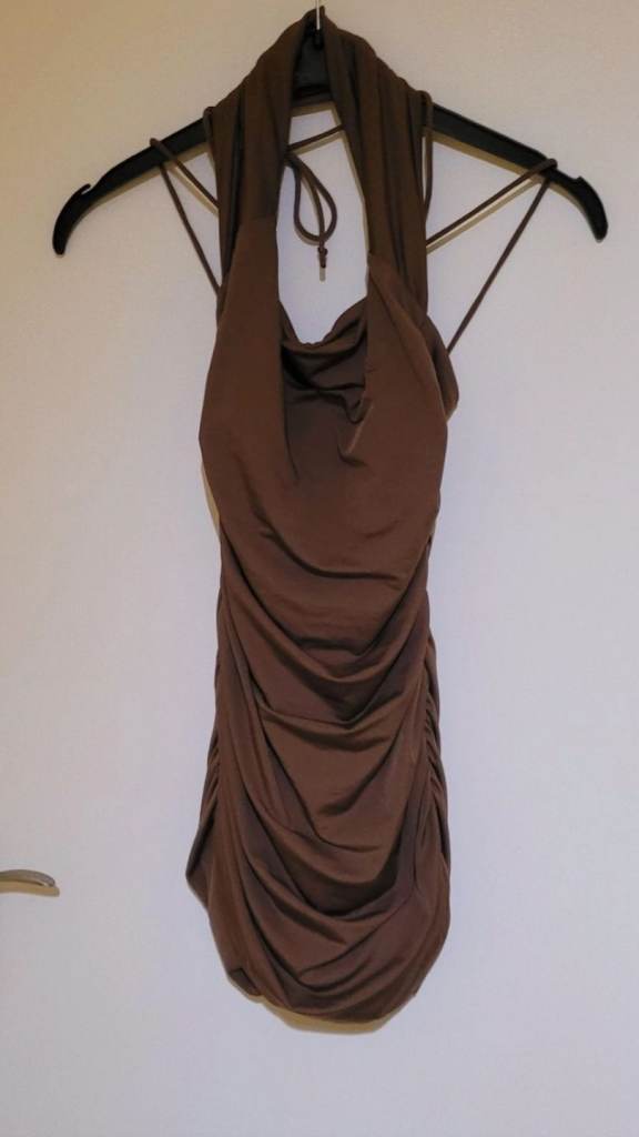 Shein brown mini dress size 8 small