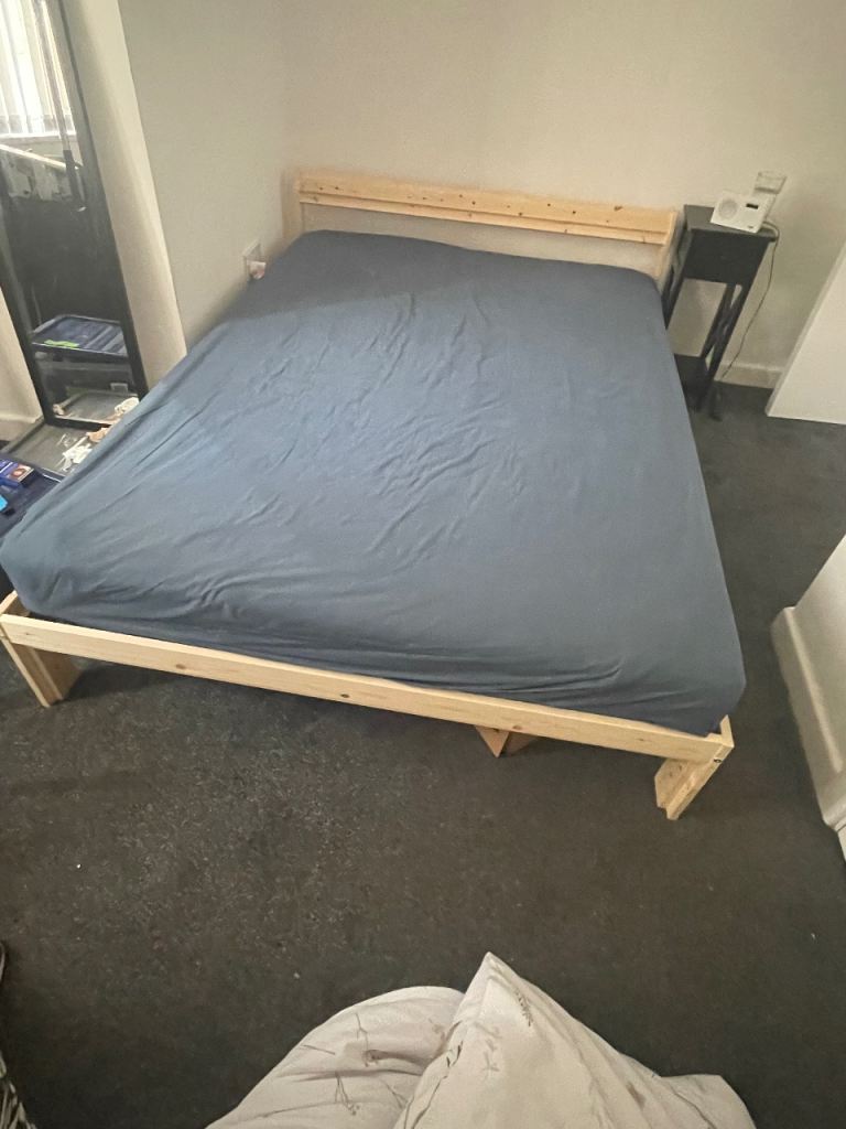 IKEA double bed and mattress 