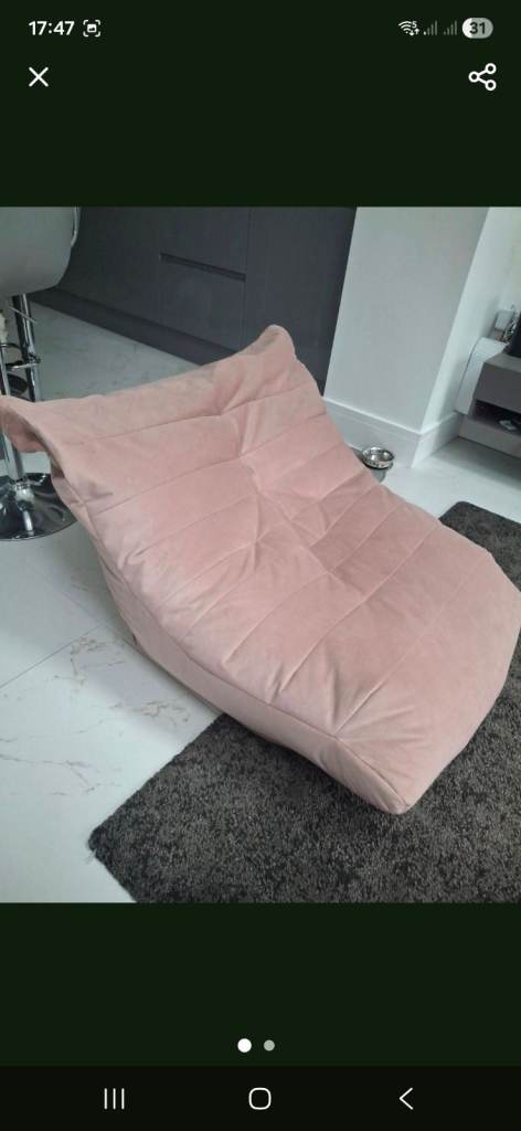 image for Large pink beanbag 