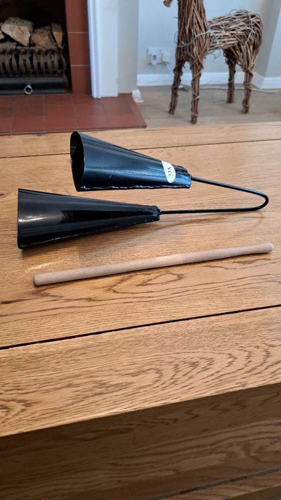 Samba Agogo bell  and Ganza shaker for sale