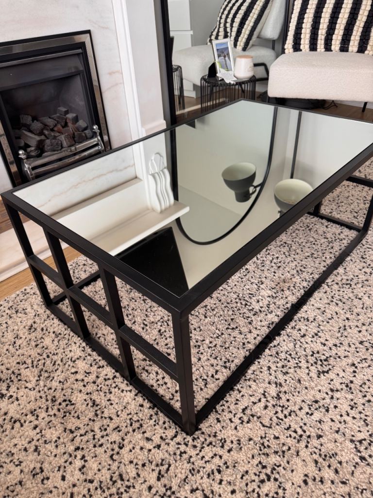 William Wood mirrored coffee table 