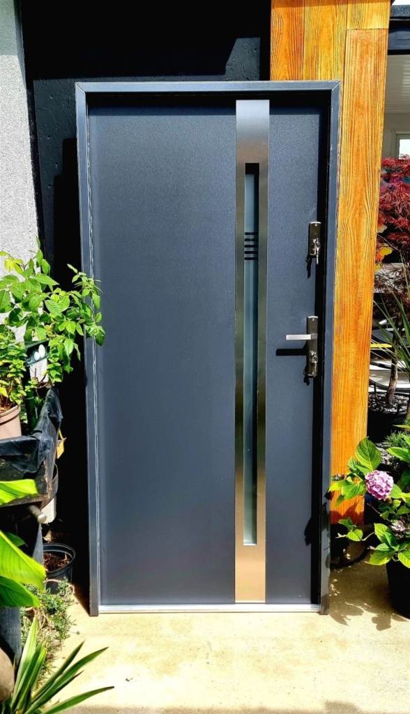 Front modern metal door 