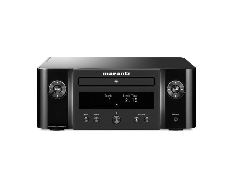 Marantz network cd hifi heos system with speakers.