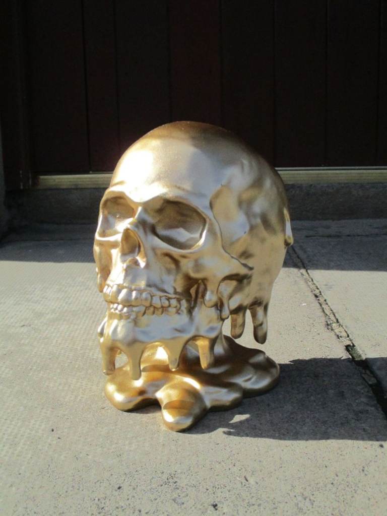 Melting Golden Skull