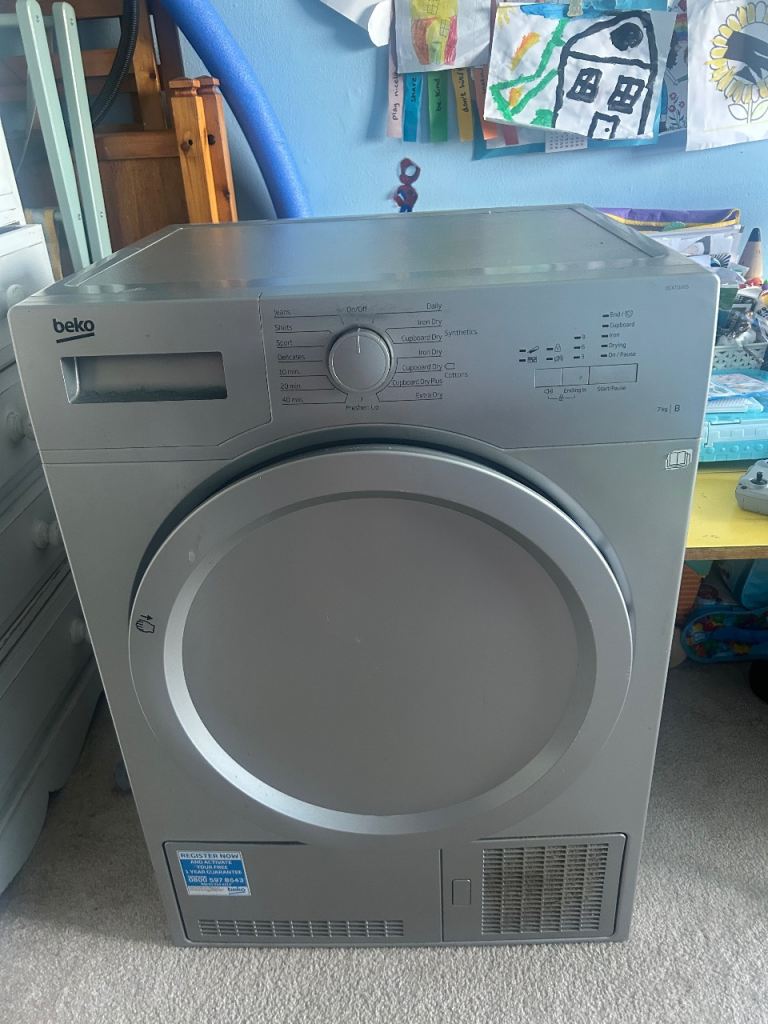Beko DCX71100S Tumble Dryer – Silver, Good Condition