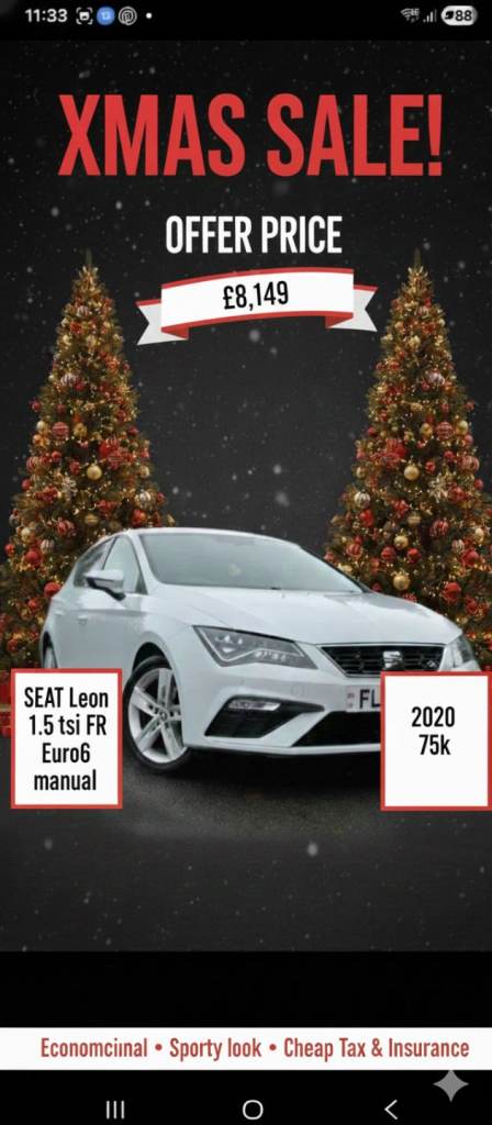 Seat, LEON, Hatchback, 2020, Manual, 1498 (cc), 5 doors