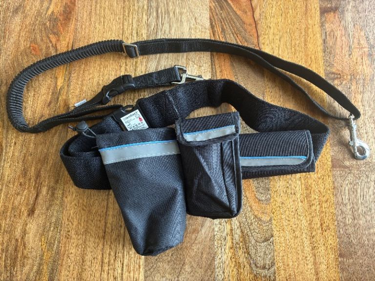 Elasticated running belt dog lead