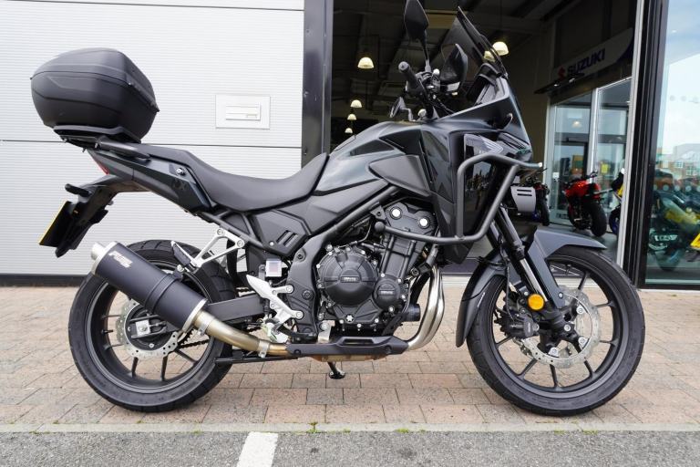 Honda NX500, 2025, Black with just 3495miles Only £5749. 