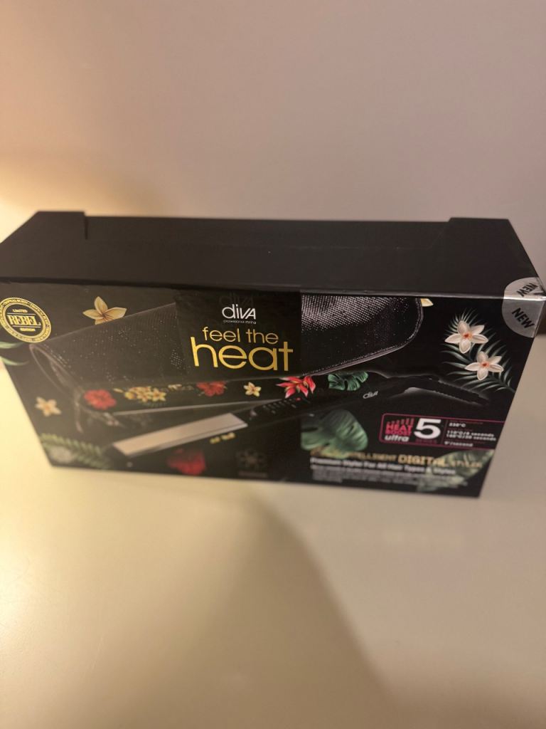 Diva Professional Styling Rebel Feel The Heat Elite Tropical Burst. A professional straightener