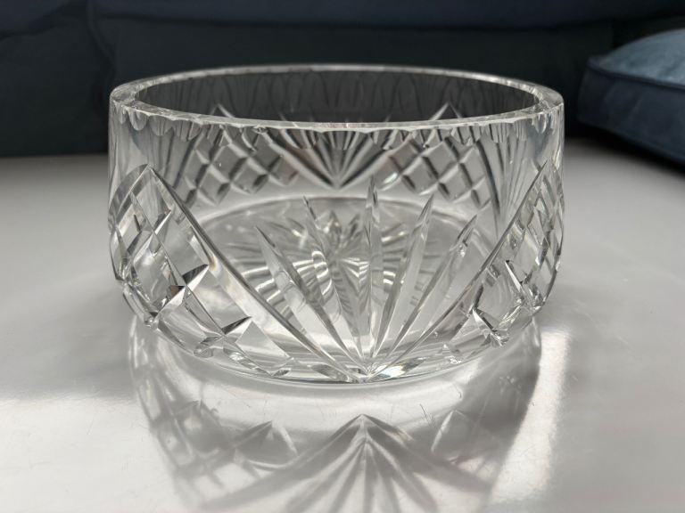 Cut Glass Trifle / Fruit Salad Bowl Diameter Approx 8 inches