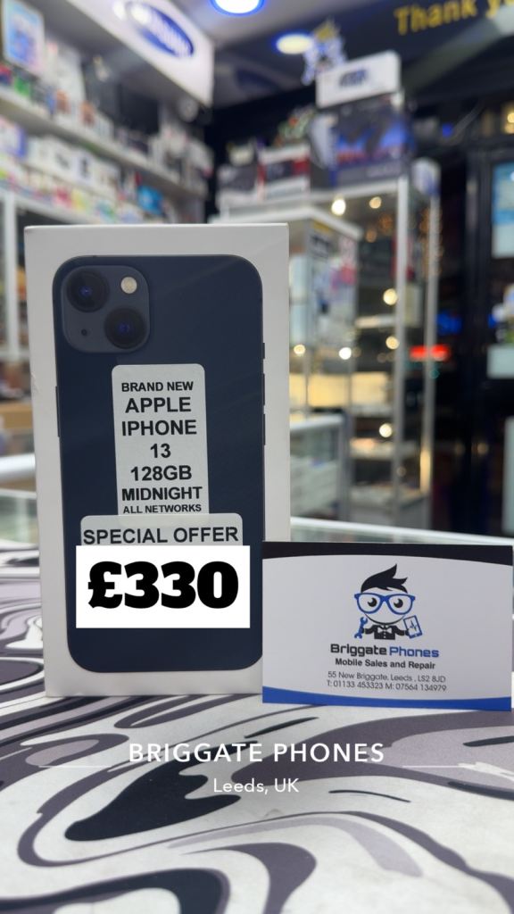APPLE IPHONE 13 128GB BRAND NEW SEALED £330 ONE YEAR WARRANTY 