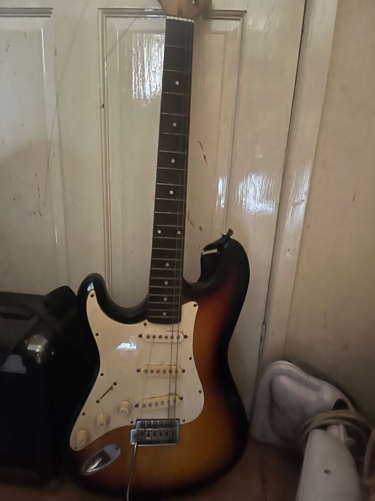 Westfield Electric Guitar with Amplifier – Fair Condition