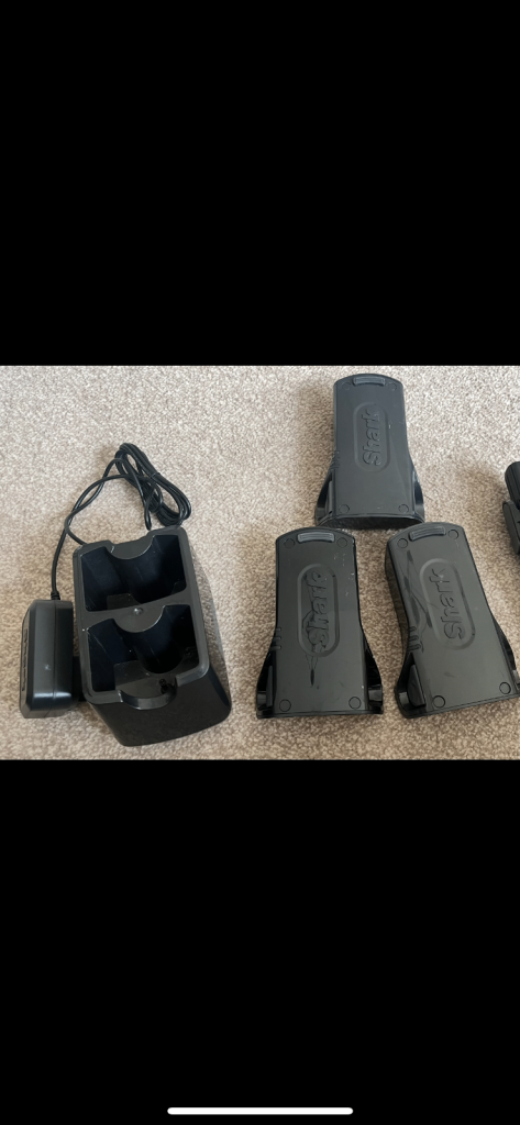 image for Shark Dual Charger Base and 3 Batteries - Docking Battery Station