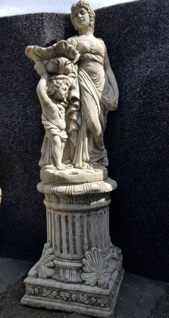 Mother & Child stone statue,garden ornament