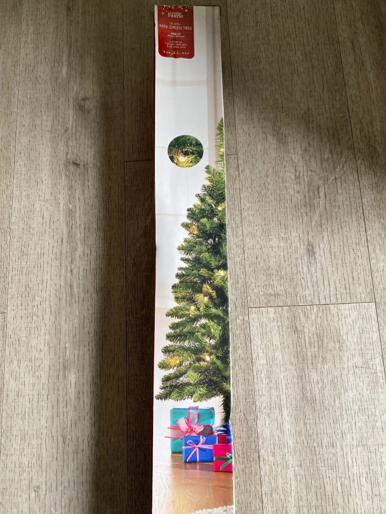 3ft green artificial Christmas tree