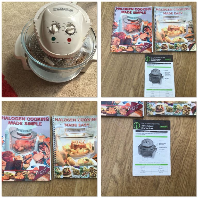 Halogen Oven – White, with 2 Recipe Books Good Condition
