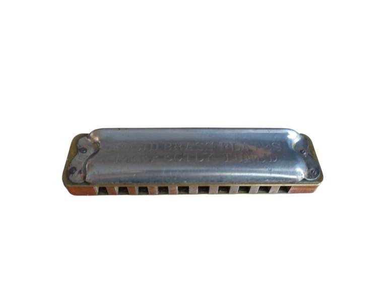 Vintage Harmonica – 'Solid Brass World Master' – Tuned