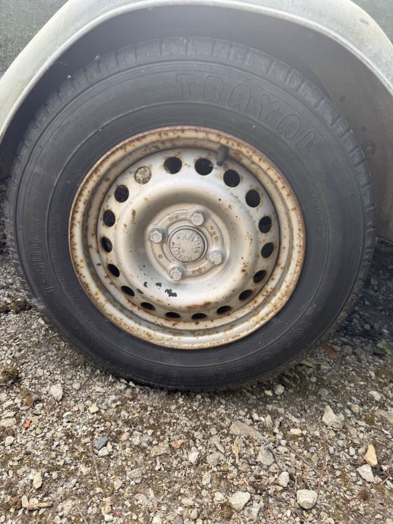 Galvanised Steel Trailer - Single Axle with Spare Wheel