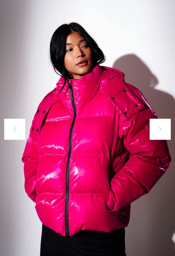 Ladies Chalet Padded Jacket (bright pink size -8)