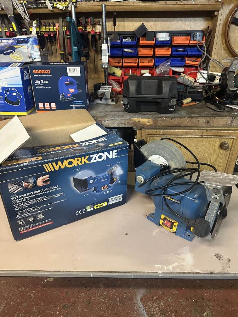 image for Workzone wet and dry bench grinder