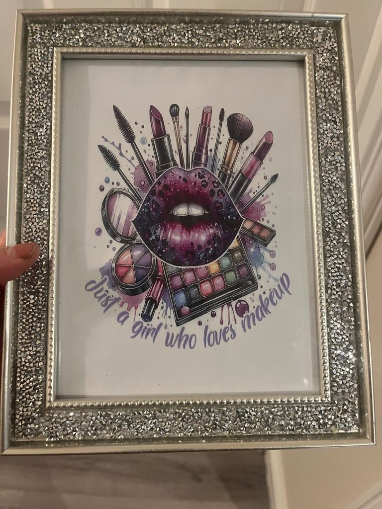 Girly make up picture frame