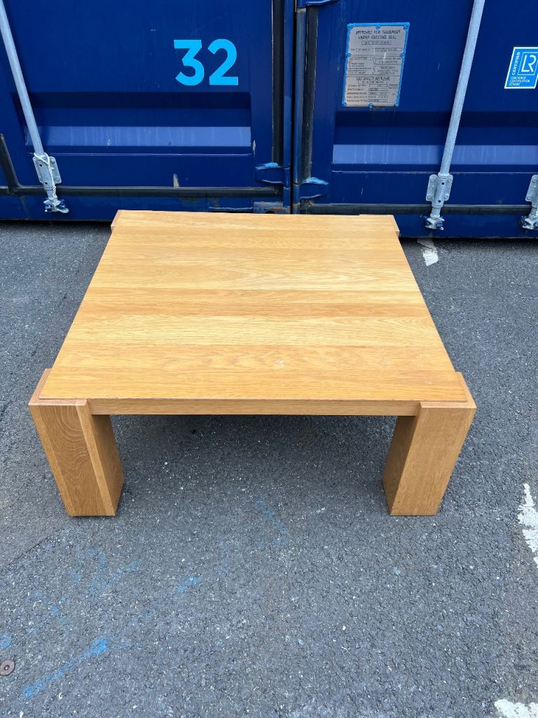 Solid oak coffee table 