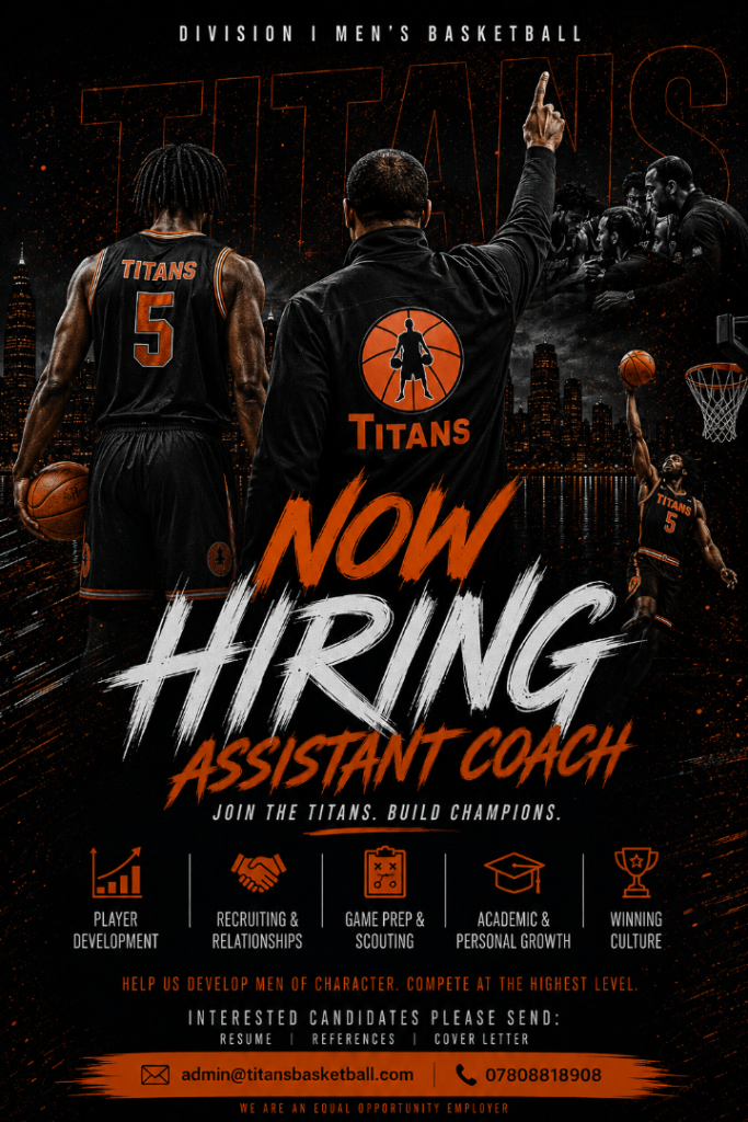Coaching opportunities D1 men's/ D2 women's 