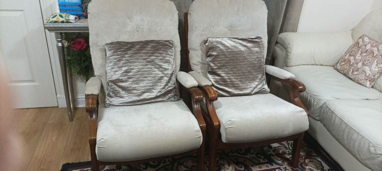 Two sofa chairs 