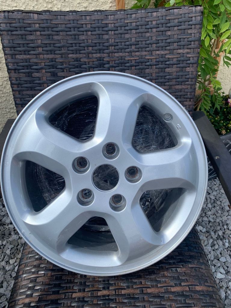 Newly refurbished alloy wheels for van