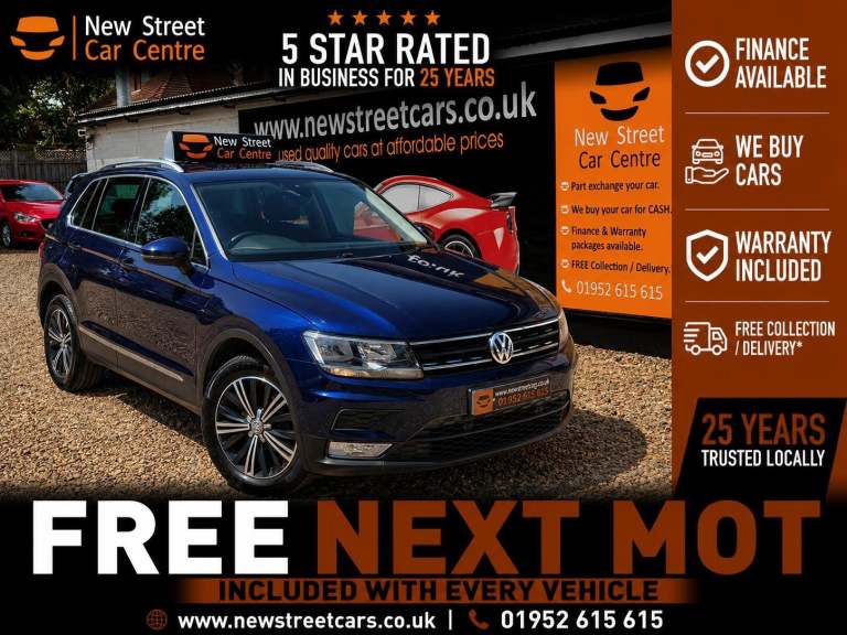2017 Volkswagen Tiguan 2.0 TDI BlueMotion Tech SE DSG 4Motion Euro 6 (s/s) 5dr ESTATE Diesel Auto...